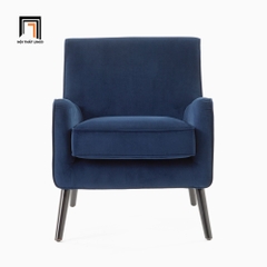 D2 Sofa đơn gia đình sang trọng DT17 Nooker vải nhung xanh đậm