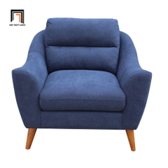 C3 Ghế sofa đơn vải nỉ xanh dương DT60 Gano cho văn phòng nhỏ