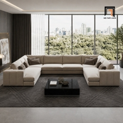 H2 Sofa Chữ U UT67 Loren 3m Đẹp Cho Phòng Khách Gia Đình