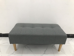 P1 Ghế sofa bench mini 1m màu xám đen sang trọng