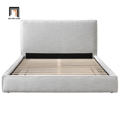 B2 Giường ngủ GN136 Sadeen 1m6 x 2m vải xám trắng thiết kế hiện đại
