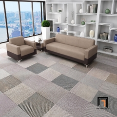 B4 Bộ sofa da giả KT86 Corbeau dành cho văn phòng làm việc