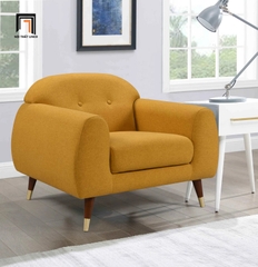 H2 Ghế sofa đơn vải nỉ giá rẻ DT83 Elishah cho sảnh chờ khách ngồi