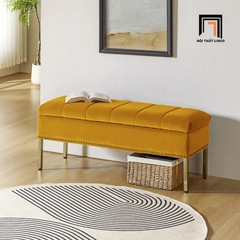 T3 Sofa bench SB8 Arlo 1m2 tông vàng sang trọng, hiện đại