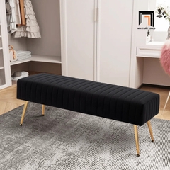 Q1 Ghế bench hành lang SB3 Bretton 1m4 màu đen thanh lịch