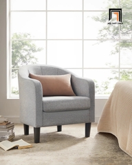 E2 Ghế sofa đơn xám trắng giá rẻ DT95 Alina phòng khách nhỏ gọn