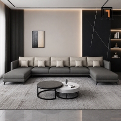 J1 Ghế Sofa U Dadiba UT59 3m2 Phối Vải Trẻ Trung, Hiện Đại