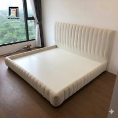 F1 Giường ngủ GN145 Carlan 1m6 tông kem nhẹ nhàng cho căn hộ chung cư