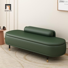 F2 Ghế đôn Sofa SB19 Gant hình Oval bọc da pu bền đẹp, dễ vệ sinh