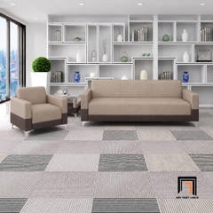 B4 Bộ sofa da giả KT86 Corbeau dành cho văn phòng làm việc
