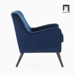 D2 Sofa đơn gia đình sang trọng DT17 Nooker vải nhung xanh đậm