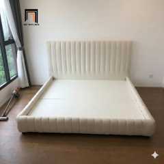 F1 Giường ngủ GN145 Carlan 1m6 tông kem nhẹ nhàng cho căn hộ chung cư