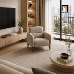 E2 Ghế sofa đơn DT127 Darsan bọc nỉ mềm mại hiện đại