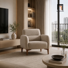 E2 Ghế sofa đơn DT127 Darsan bọc nỉ mềm mại hiện đại
