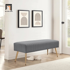 Q1 Ghế bench hành lang SB3 Bretton 1m4 màu đen thanh lịch