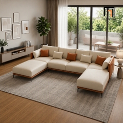 J2 Ghế Sofa U UT60 Nieto Dài 2m7 Bọc Da Công Nghiệp Đẹp