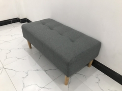 P1 Ghế sofa bench mini 1m màu xám đen sang trọng