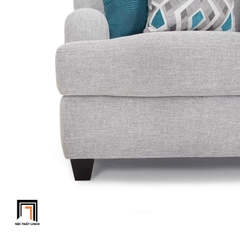 G2 Ghế sofa đơn xám trắng vải nỉ DT13 Somerville phòng khách đẹp