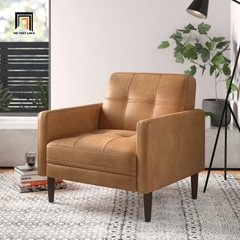 I2 Ghế sofa đơn da giả xám đậm DT101 Bharati văn phòng làm việc