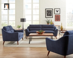 C3 Ghế sofa đơn vải nỉ xanh dương DT60 Gano cho văn phòng nhỏ