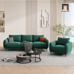 B4 Sofa phòng khách KT173 Sydney vải nhung xanh lá giá tốt