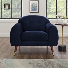 H2 Ghế sofa đơn vải nỉ giá rẻ DT83 Elishah cho sảnh chờ khách ngồi