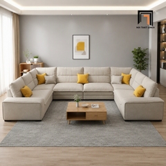 D2 Ghế sofa chữ U UT86 Vista 3m5 vải nỉ đẹp sang trọng