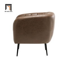 F2 Ghế sofa đơn da công nghiệp DT10 Indianola kiểu dáng cong