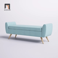 R3 Sofa bench SB4 Amsi 1m4 x 50 màu kem tinh tế cho căn hộ