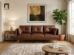 B1 Ghế sofa băng da sang trọng BT96 Foia 2m cho chung cư