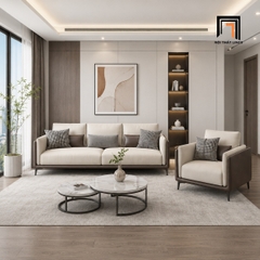 D2 Sofa da KT122 Trou kiểu dáng đẹp cho không gian sống