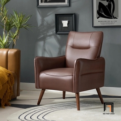 H2 Sofa đơn nhỏ gọn cho văn phòng DT106 Amylee da chống trầy