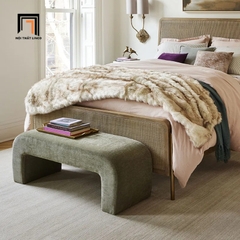 N3 Ghế đôn sofa chữ U SB6 Steven vải nỉ mềm mại dài 1m2