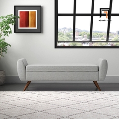 R3 Sofa bench SB4 Amsi 1m4 x 50 màu kem tinh tế cho căn hộ