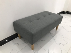 P1 Ghế sofa bench mini 1m màu xám đen sang trọng