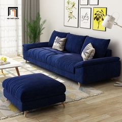 B1 Bộ ghế sofa băng 2m2 BT43 Roam kèm đôn vuông sang trọng