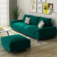 B1 Bộ ghế sofa băng 2m2 BT43 Roam kèm đôn vuông sang trọng