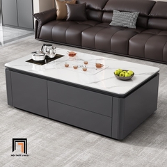 B2 Bàn sofa phòng khách trẻ trung mặt đá BSF79 Kamay hộc kéo nhỏ
