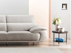 A7 Ghế sofa băng sang trọng BHQ38 Cordia 2m5 bọc da xám ghi