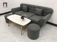 B2 Set ghế sofa băng giá rẻ 1m9 BTC màu xám lông chuột