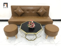 C2 Set ghế sofa giường hiện đại SFG bọc da giả dài 1m72