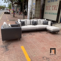 F3 Bộ ghế sofa phòng khách phối màu da giả KT139 Sken hiện đại