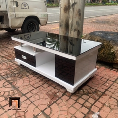 B3 Bàn trà gia đình 1m x 50 BTPK17 Sebring phối 2 màu đen trắng