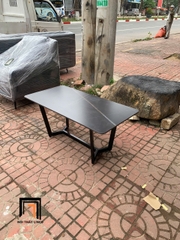 F2 Bàn trà chữ nhật mặt đá đen BTPK21 Peralta 1m x 50 cho chung cư