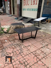 F2 Bàn trà chữ nhật mặt đá đen BTPK21 Peralta 1m x 50 cho chung cư