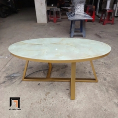 D1 Bàn trà phòng khách kính giả đá 1m x 50 BTPK1 Sergee giá rẻ