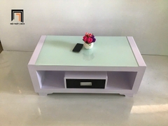 E2 Bàn sofa gia đình nhỏ 1m BTPK81 Sherman mặt kính cường lực