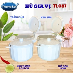 Hũ Đựng Gia Vị Có Muỗng 150ml Thắng Lợi TL-087 Nhựa PC Cao Cấp, Có Nắp Đậy - TL087