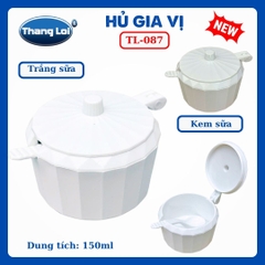 Hũ Đựng Gia Vị Có Muỗng 150ml Thắng Lợi TL-087 Nhựa PC Cao Cấp, Có Nắp Đậy - TL087