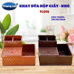 Khay Đựng Đũa Muỗng Nhà Hàng Quán Ăn Kèm Hộp Giấy Và Khay Đựng Gia Vị Size Lớn TL078